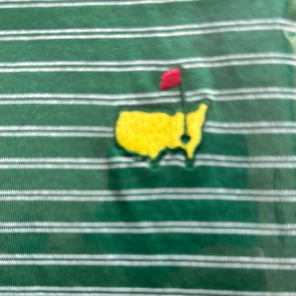 Masters Green Striped Polo Shirt - Picture 3 of 3